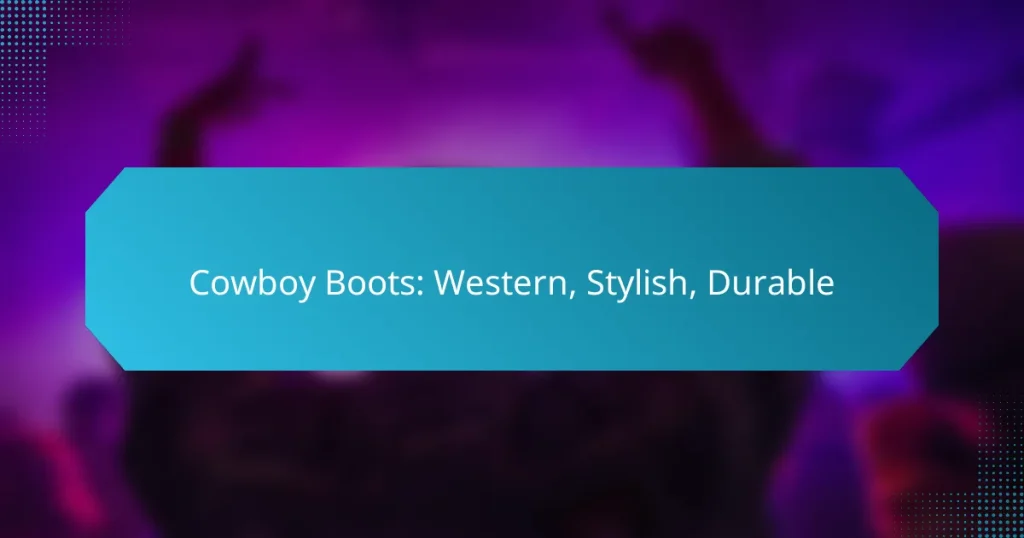 Cowboy Boots: Western, Stylish, Durable