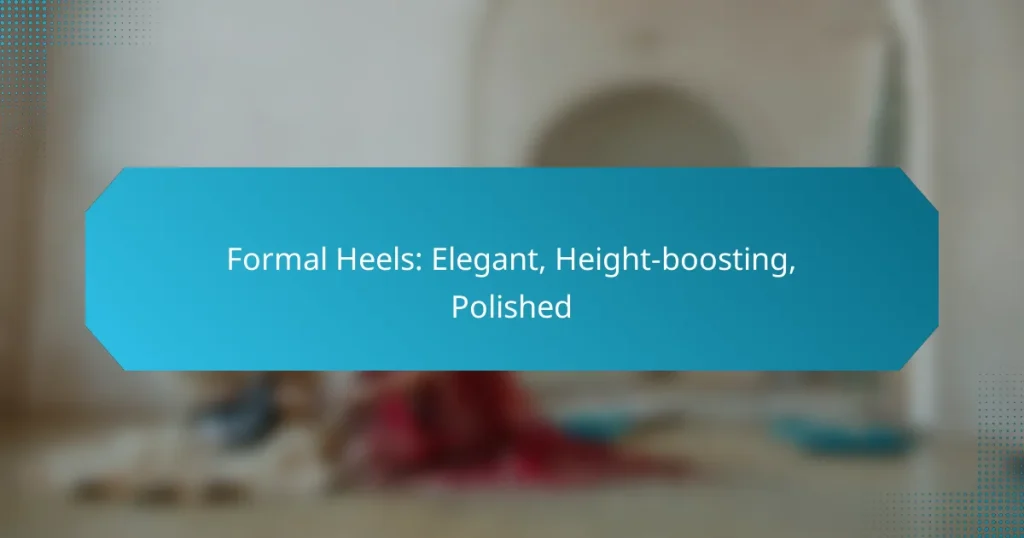 Formal Heels: Elegant, Height-boosting, Polished