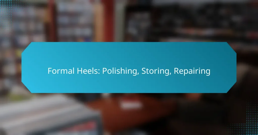 Formal Heels: Polishing, Storing, Repairing