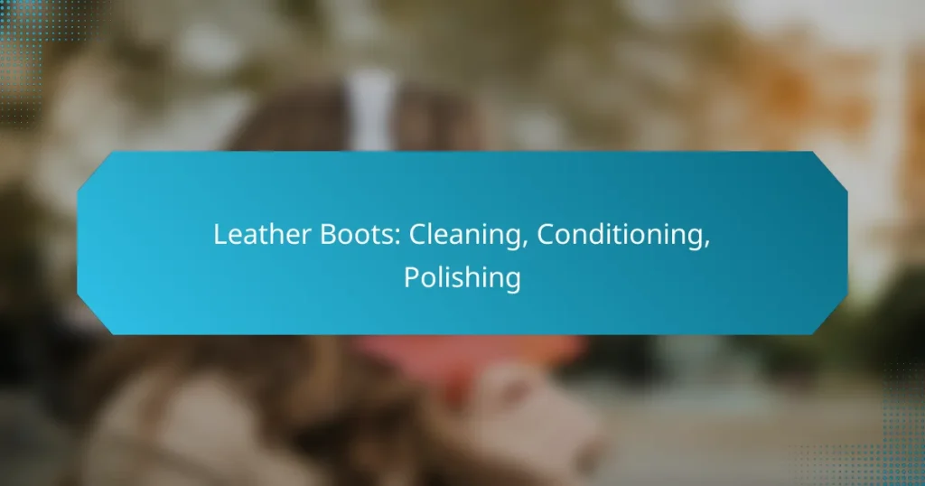 Leather Boots: Cleaning, Conditioning, Polishing