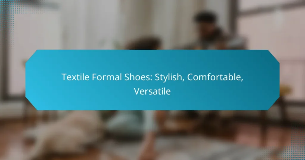 Textile Formal Shoes: Stylish, Comfortable, Versatile